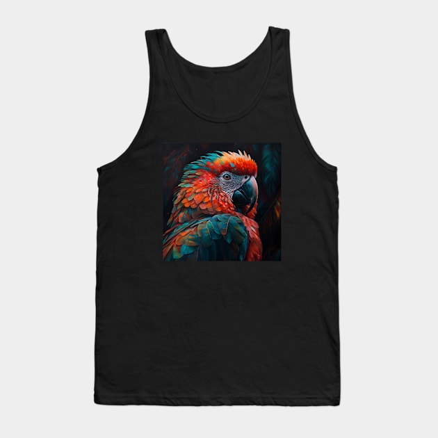 Pop Art Parrot Tank Top by Star Scrunch